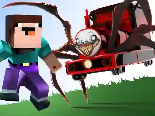 游戏Noob vs Spider Train在线