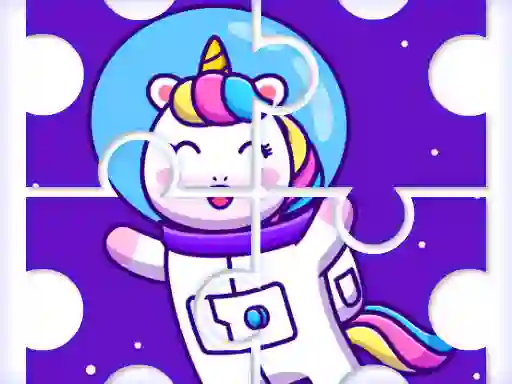 游戏Cute Rainbow Unicorn Puzzles在线