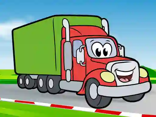 游戏Happy Trucks Coloring在线