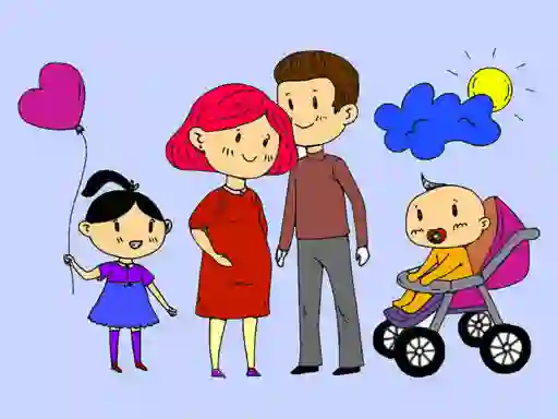 游戏Happy Family Coloring Book在线