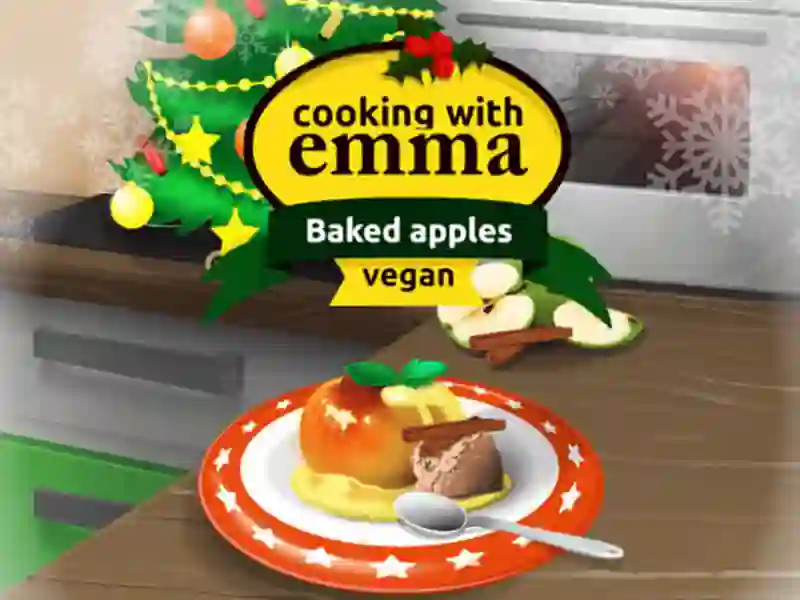 游戏Cooking with Emma Baked Apples vegan在线