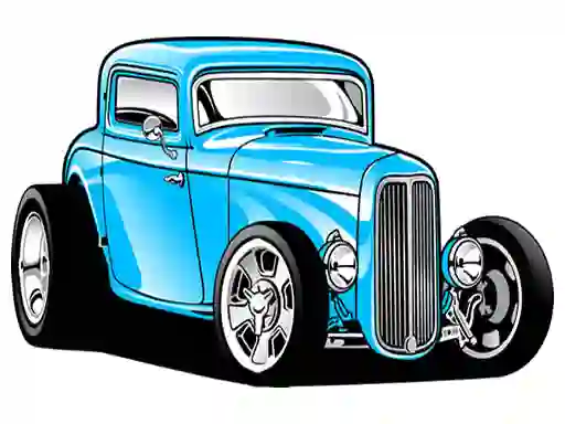 游戏Hot Rod Coloring在线