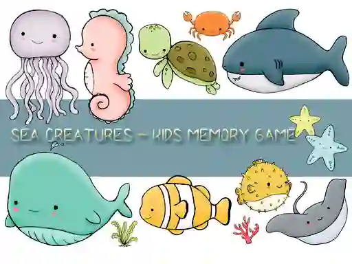 游戏Kids Memory Sea Creatures在线