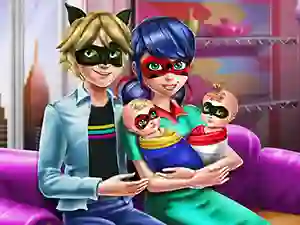 游戏Dotted Girl Family Day在线