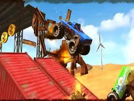 游戏Monster Truck Impossible Track Plane Simulator在线