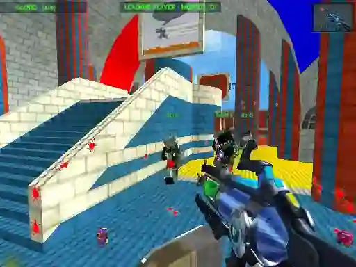游戏Blocky Gun Paintball 3在线