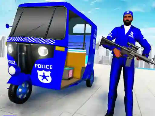 游戏Police Auto Rickshaw Taxi在线