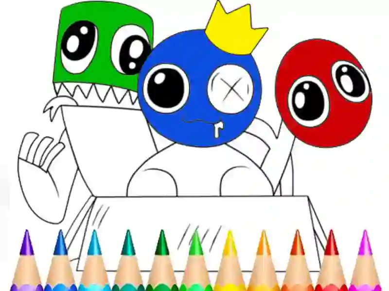 游戏Rainbow Friends Coloring Book在线