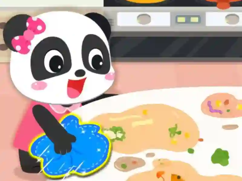 游戏Baby Panda Cleanup在线