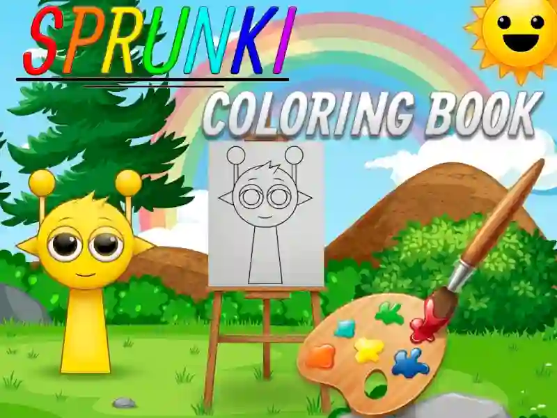 游戏Sprunki Coloring Book在线