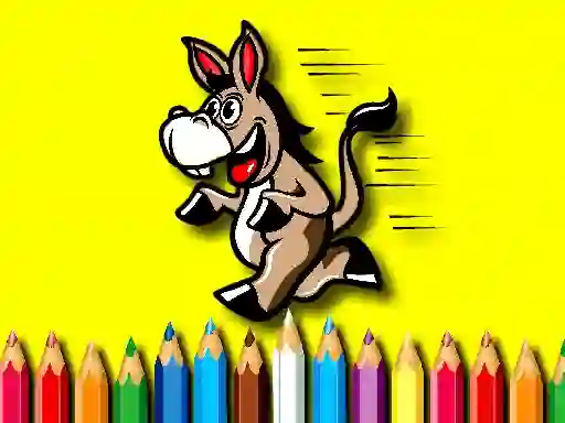 游戏Back To School Coloring Book Donkey在线