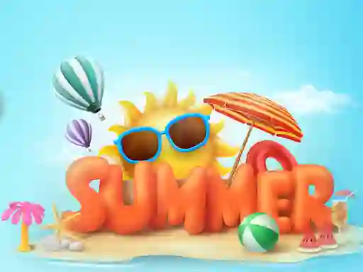 游戏Happy summer jigsaw puzzle在线
