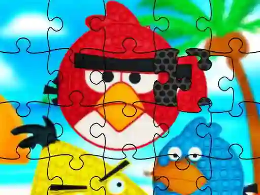 游戏Funny Birds Pop It Jigsaw在线