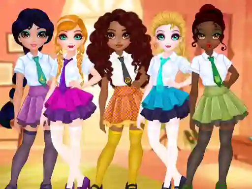游戏Princesses BFF Rush To School在线