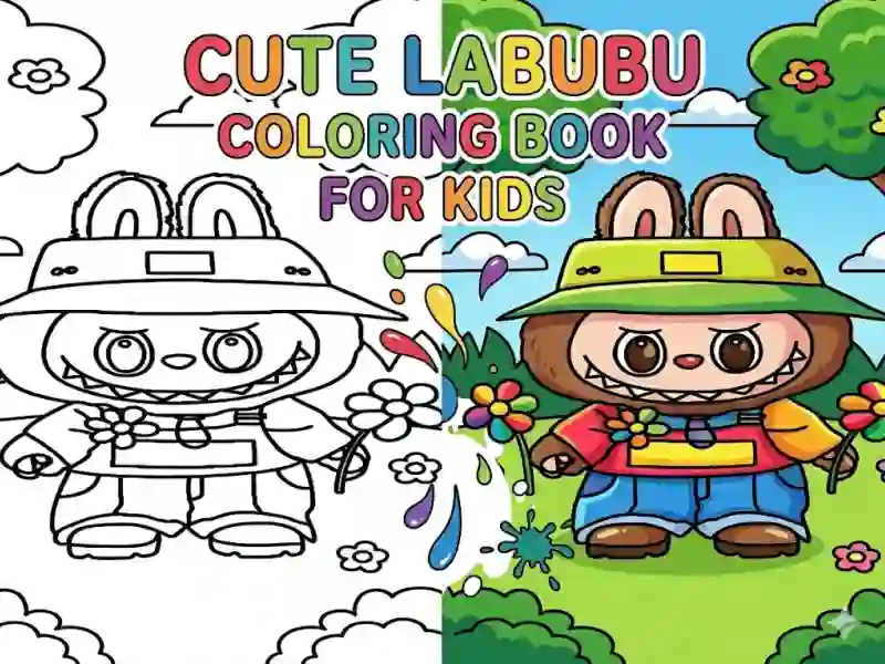 游戏Cute Labubu Coloring Book for Kids在线