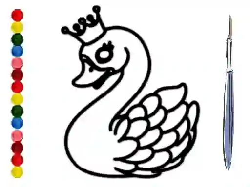 游戏Back To School: Swan Coloring Book在线