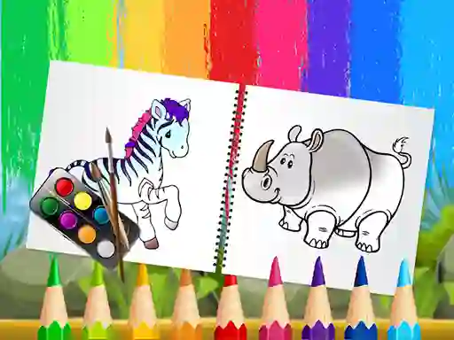 游戏Funny Animals Coloring Book在线