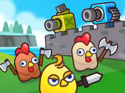 游戏Merge Cannon: Chicken Defense在线