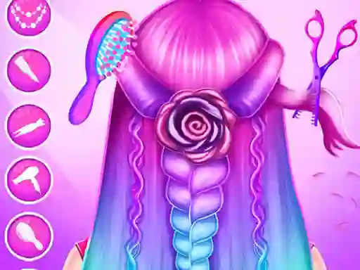 游戏Braid Hair Salon Girls在线