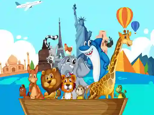 游戏Crazy Friends Travel The World Puzzle在线