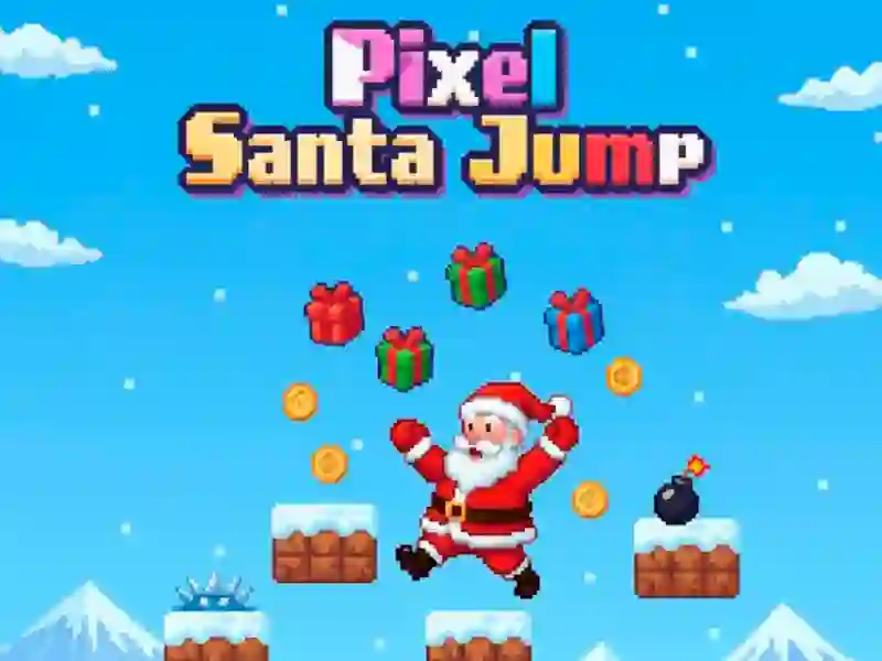 游戏Pixel Santa Jump在线