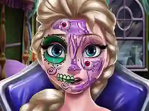 游戏Elsa Scary Halloween Makeup在线