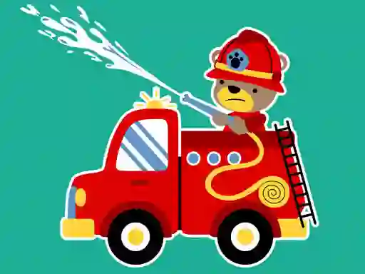游戏Animal Firetrucks Match 3在线