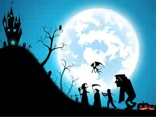 游戏Happy Halloween Jigsaw在线
