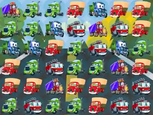 游戏Cartoon Trucks Match 3在线
