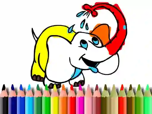 游戏Back To School: Elephant coloring在线