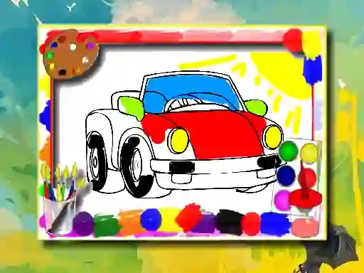 游戏Cartoon Cars Coloring Book在线