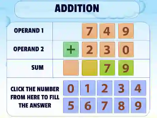 游戏Addition Practice在线