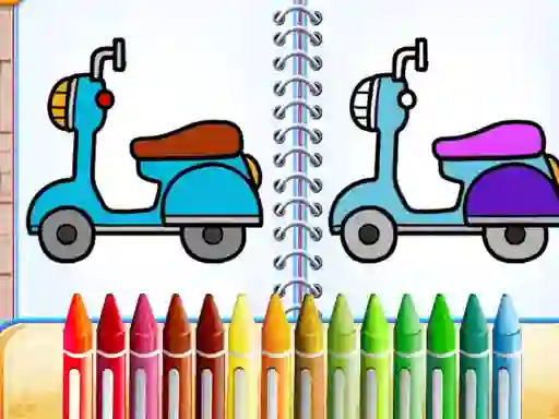 游戏Cute Bike Coloring Book在线
