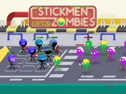 游戏Stickmen Versus Zombies在线