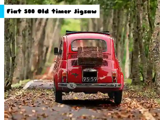 游戏Fiat 500 Old Timer Jigsaw在线