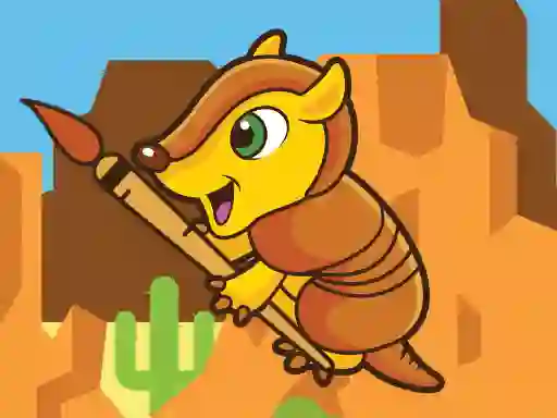 游戏Happy Armadillo Coloring在线
