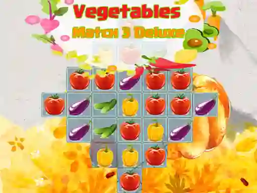 游戏Vegetables Match 3 Deluxe在线