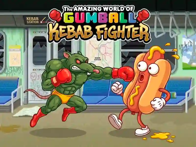 游戏The Amazing World of Gumball Kebab Fighter在线