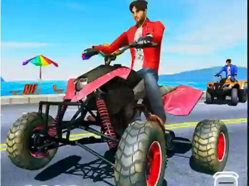 游戏Quad Bike Traffic Racing Mania在线