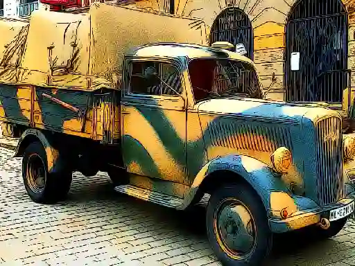游戏Army Trucks Jigsaw在线