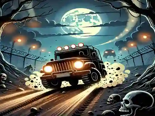 游戏Racing Car Destroying Zombie在线