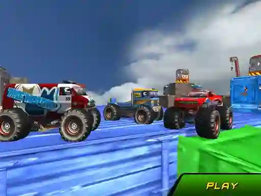 游戏Monster Truck Stunts Sky Driving在线