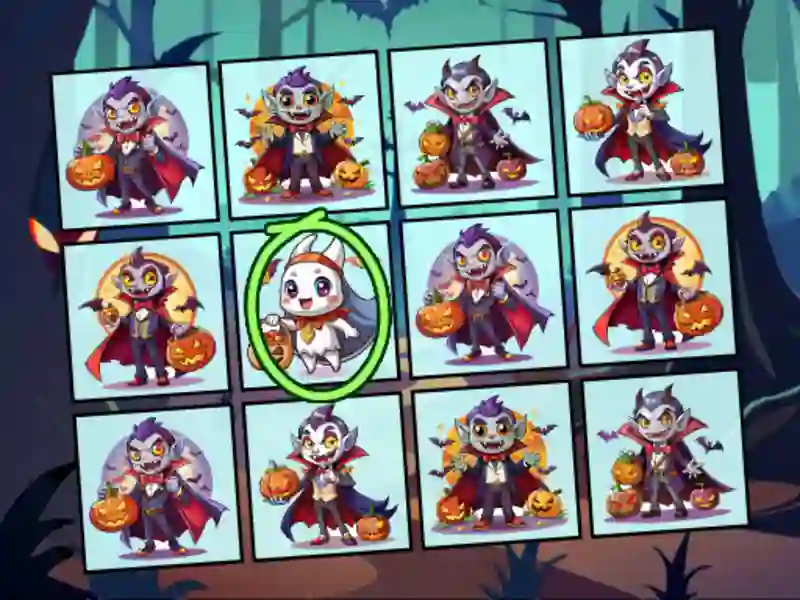 游戏Spot the Unique Halloween在线