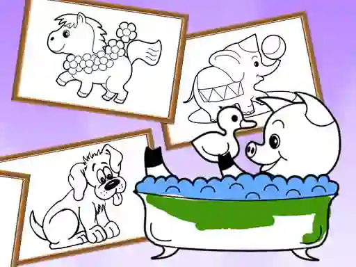 游戏Cartoon Coloring for Kids Animals在线