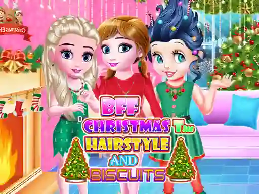 游戏BFF Christmas Tree Hairstyle and Biscuits在线