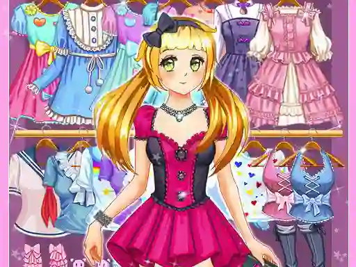 游戏Anime Kawaii Dress Up在线
