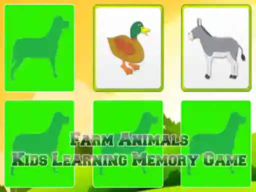 游戏Farm Animals Kids Learning  Memory在线