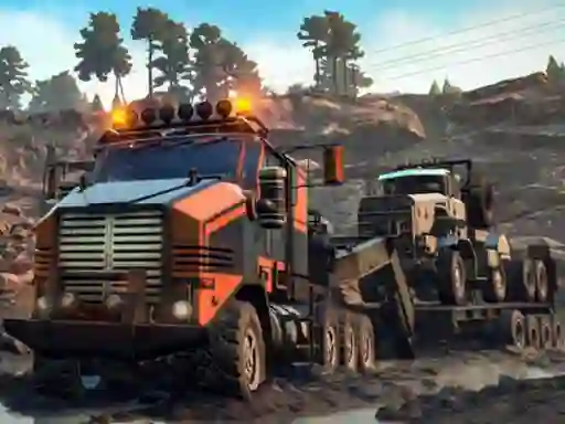 游戏Trucks in Mud Jigsaw在线
