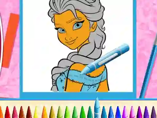 游戏The Princess Sisters Coloring在线