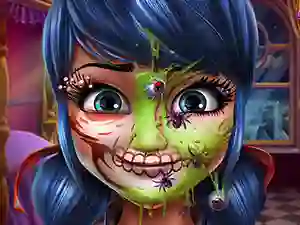 游戏Dotted Girl Halloween Makeup在线